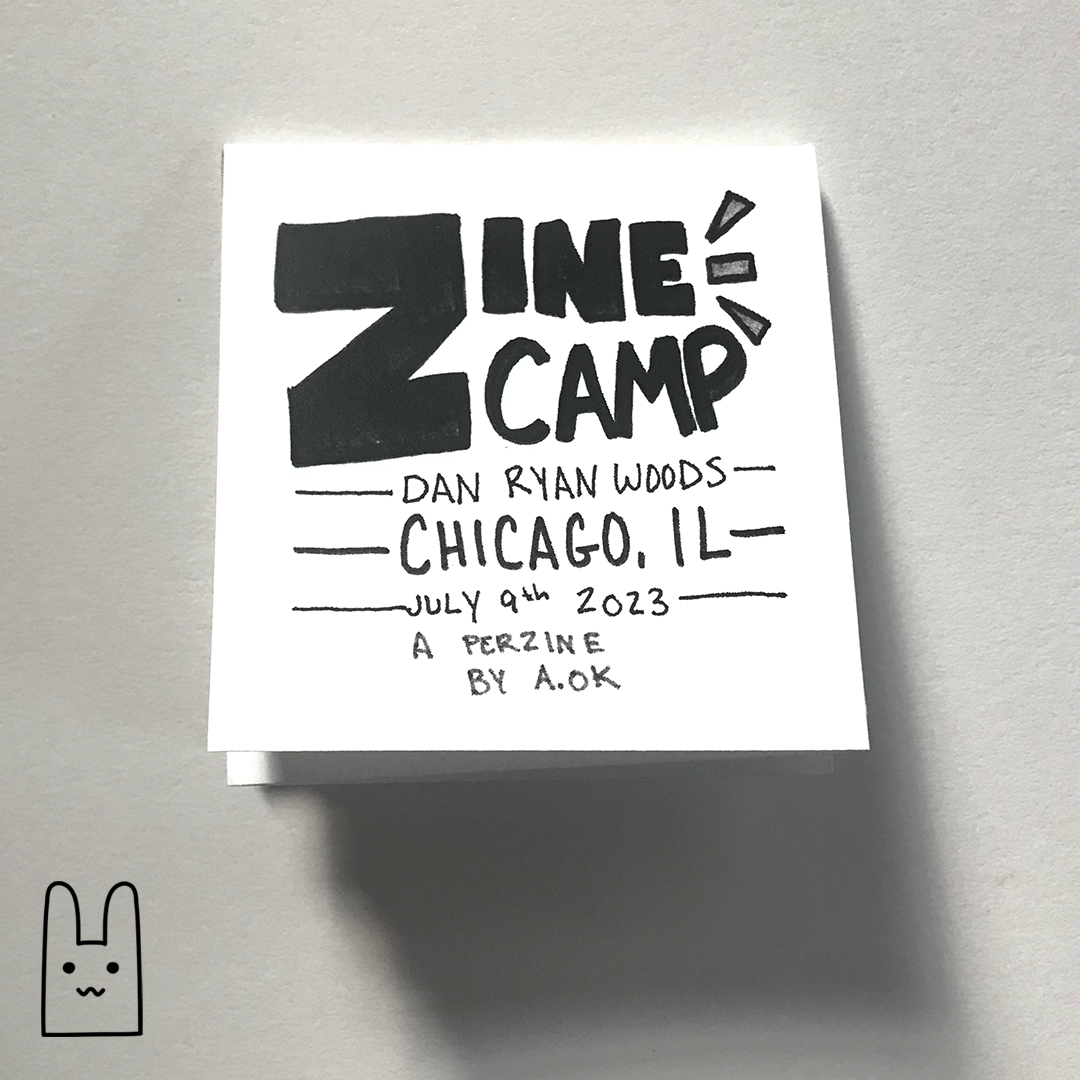 A photo of the front cover of Zine Camp.